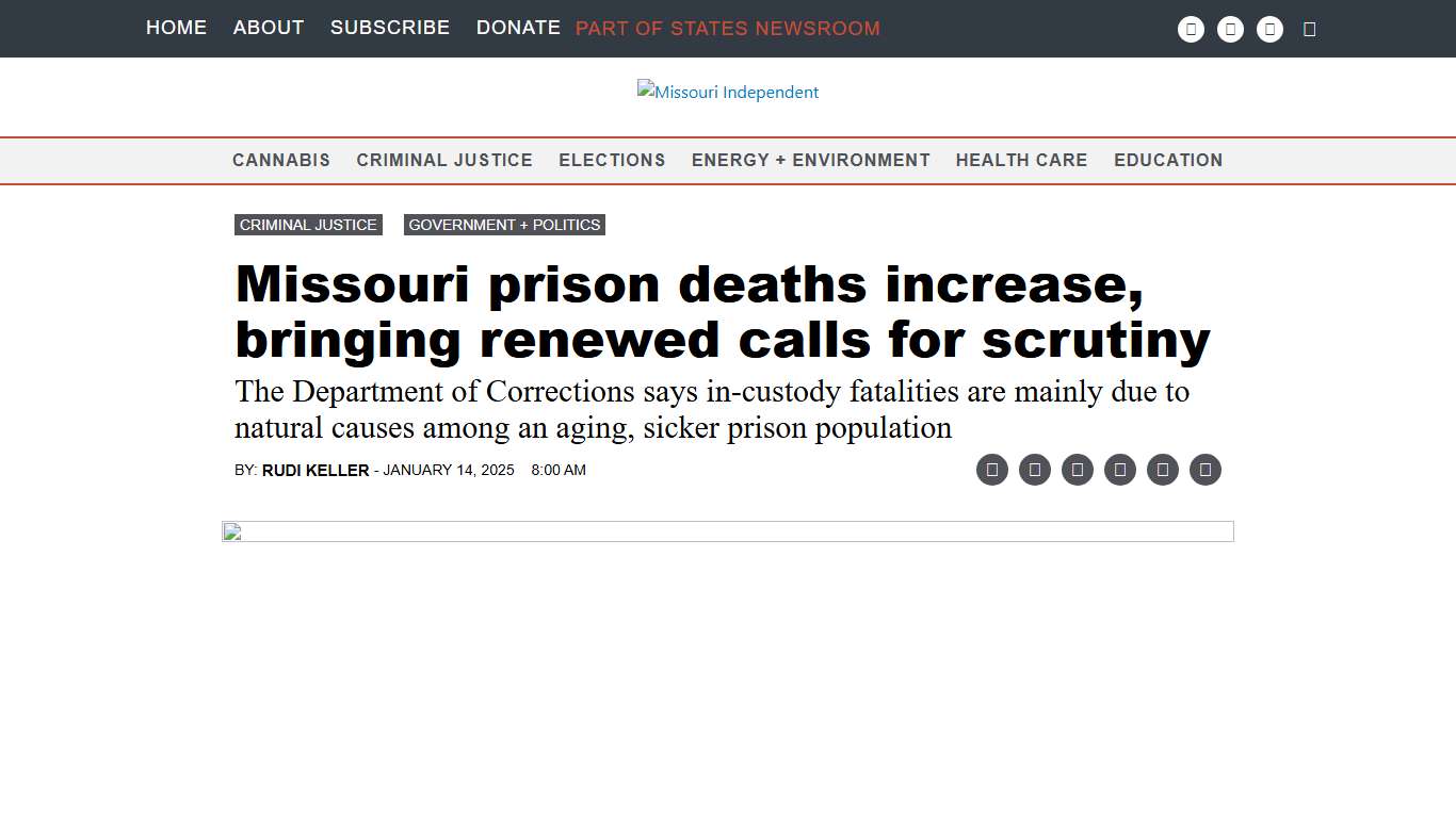Missouri prison deaths increase, bringing renewed calls for scrutiny • Missouri Independent